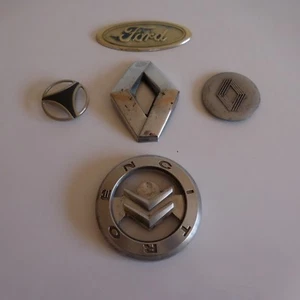5 insignes logos véhicules CITROEN RENAULT FORD HYUNDAI vintage design N3405 - Foto 1 di 12