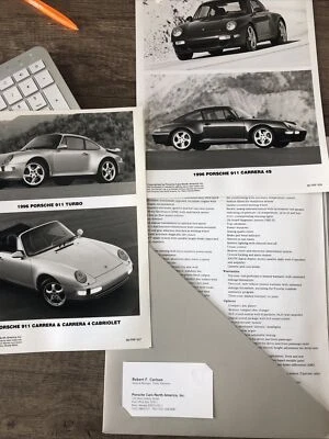 ORIGINAL AWESOME Porsche 1996 911 media package - Image 1 of 4