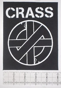 CRASS DIY Patch Amebix Anti Cimex Phobia Antisect Crust Punk Disrupt Doom Filth - Picture 1 of 1