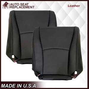 2004 - 2014 Toyota Highlander Left Right Side Bottom In Black Leather Seat Cover - Picture 1 of 40