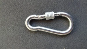 Karabinerhaken Karabiner Feuerwehrkarabiner Schraubverbinder 5mm - Bild 1 von 2