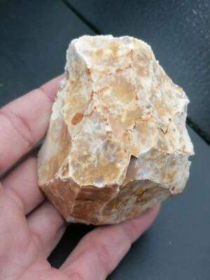 Mid Paleolithic Neanderthal France Mousterian bifacial Handaxe Scraper on core - Image 1 of 4