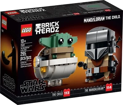LEGO 75317 BrickHeadz Star Wars The Mandalorian & The Child Set de construcción. ¡Nuevo! Foto 1 de 4