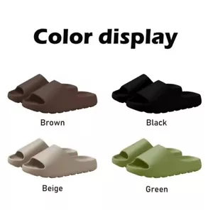 Slippers Cloud Thick-soled Sandals Summer Fashionable Soft Bottom Beach Men - Picture 1 of 6