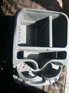 SPILLMASTER Center Console Storage Organizer Two Cup Holder Grey Made in USA - Picture 1 of 5