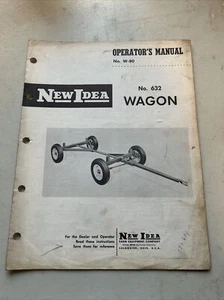 New Idea 632 Wagon Operators & Parts Manual W-80.  Vintage 1964 - Bild 1 von 4