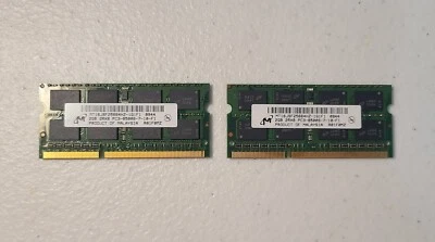 Micron DDR2 2GB Memory (2 Modules) MT16JSF25664HZ 2RX8 PC3-8500S-7-10-F1 - Image 1 of 2