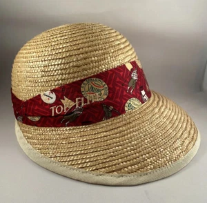 TOP FLITE x SPALDING Women's Straw Brim Golf Hat - Picture 1 of 11