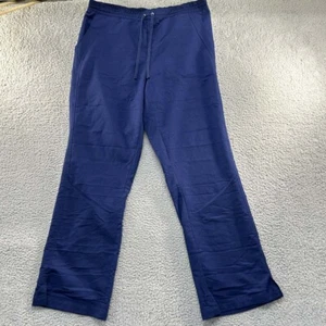 Healing Hands Purple Label Yoga Scrub Pants Womens XL Tall (36X33) Blue Work - Picture 1 of 15
