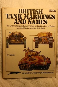 British Tank Markings & Names Squadron Signal Book # 6021 Good Condition RARE - Picture 1 of 5