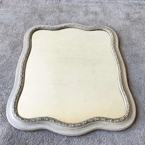 Vintage Traditional Wooden Mirror Cover