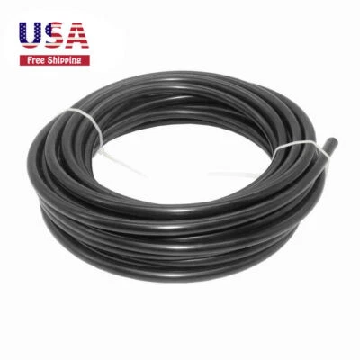 SASHOW 10 mm Tube OD Air Brake Tubing Nylon Air Line Hose Fluid Transfer 32.8ft (Black)