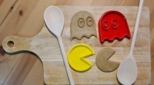 Cortador de galletas - Pacman and Ghost. Divertido regalo geek para juegos - Imagen 1 de 1