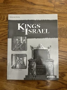 Abeka Kings Of Israel Curriculum Teacher Quiz/test Key Homeschool 9th Grade - Picture 1 of 1