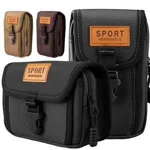 Cell Phone Belt Holster Loop Pack Bag PU Leather Pouch Wallet Case​ Waist Cover - Picture 1 of 43