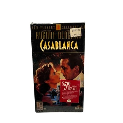 Casablanca VHS Humphrey Bogart Remastered Collector's Edition New V14 - Image 1 of 4