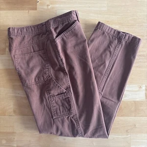 Sonoma Women’s Straight Leg Carpenter pants High Rise Size 8, Coffee Brown - Picture 1 of 8