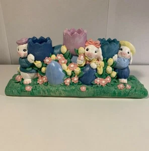 Conejo de Pascua Portacandelabros Conejo Liebre Conejos Cerámica Acentos Ilimitados - Imagen 1 de 8