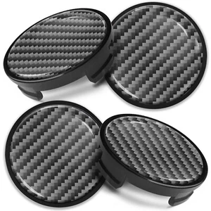 Kompatibel mit Ford Radnabenkappen Alu Nabe Center Emblem 54mm Carbon Design - Bild 1 von 5