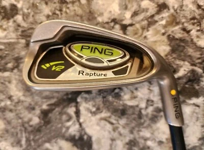 Hierro Ping Rapture V2 6, punto amarillo, varilla de grafito regular suave, mano derecha Foto 1 de 4