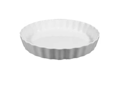 Seltmann Weiden Lukullus Weiß uni Backform rund 30 cm Tarteform Quicheform NEU - Bild 1 von 4