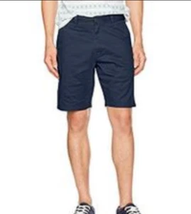 VOLCOM navy blue chino shorts VMONTY modern Stretch fit  sz 31 - Picture 1 of 3