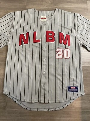 NLBM LIGAS NEGRAS BÉISBOL 1920 CAMISETA NIÑO GRANDE TOCADO HOMBRE’S 2xl Gris Foto 1 de 4