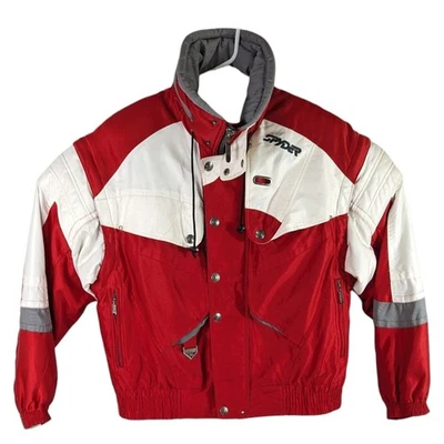 Spyder Snowboarding Jacket Mens XL Red White Ski Entrant Thinsulate Snow Winter - Image 1 of 4