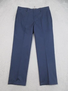 Jos A Bank Reserve Pants Mens 36x30 Blue Tailored Fit Stretch Dress Chinos - Picture 1 of 19