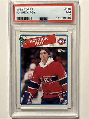 1988-89 Topps Patrick Roy #116 PSA 7 - Image 1 of 2
