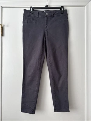 Pantalón holgado gris Calvin Klein para mujer ajustado con cremallera lateral talla 8 Foto 1 de 4