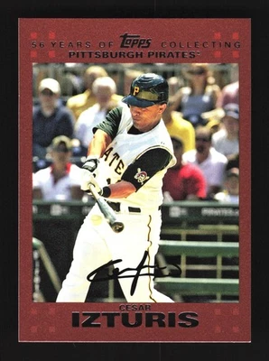 Cesar Izturis Pittsburgh Pirates 2007 Topps Update Copper #UH63 SN /56 - Image 1 of 2
