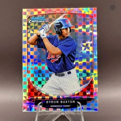 2013 Bowman Chrome Byron Buxton Mini Refractor X-Fractor /100 1st *See Photos* - Image 1 of 3