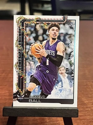 2025-26 Topps Holiday Basketball Lamelo Ball SSB-LB Hornets Gingerbread Logo SSP - image 1 of 4