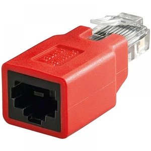 CAT 5 / 6 RJ45 Crossover Adapter Stecker - Buchse Netzwerk LAN - Afbeelding 1 van 3