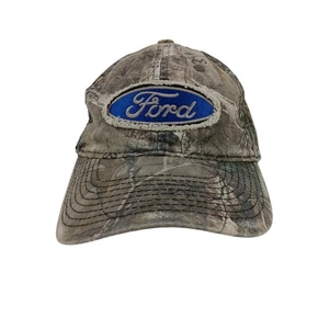 Ford Built Tough Hat Cap Strap Back Camo Embroidered Patch Hunting Mens - Picture 1 of 9