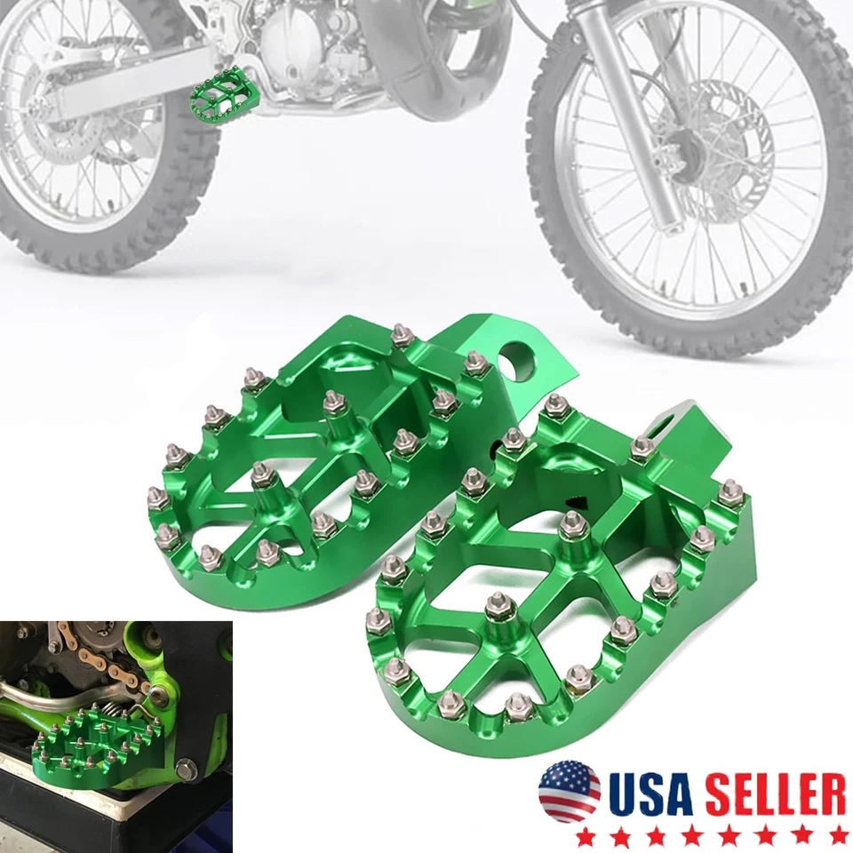 PARA KDX200 KDX200R KX125 KX250 KDX220R reposapiés pedales clavijas CNC moto de cross Foto 1 de 4