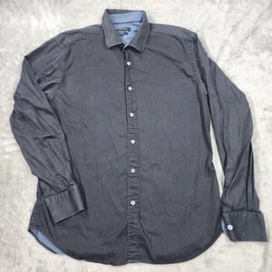 Bugatchi Shirt Mens Large Shaped Fit Button Up Long Sleeve Casual Dress Shirt - Picture 1 of 12