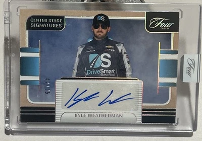 2025 Panini Turn Four Racing Kyle Weatherman Center Stage Signatures Auto /75 - Image 1 of 2