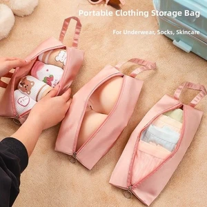 Travel Underwear Bag Protective Coating Canvas Material Multipurpose Organizer - Picture 1 of 17