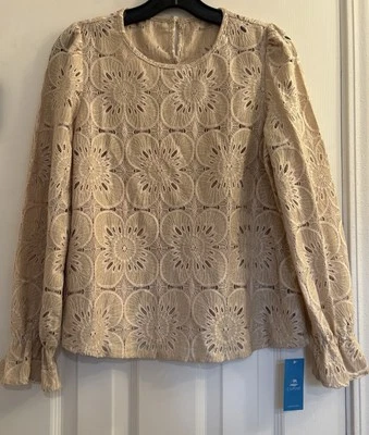 $42,99 Cupshe богемное кольцо кружева вышитые петли размер S длинный рукав трубы  - Изображение 1 из 4