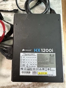 Corsair HX1200i 1200W 80 PLUS Platinum Modular ATX Netzteil PSU mit Kabeln - Bild 1 von 3
