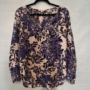 Rebecca Taylor Silk Blouse Floral Size 4 Revolve - Picture 1 of 5