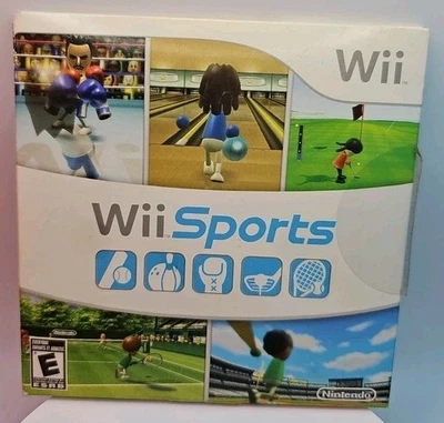 Wii Sports (Nintendo Wii, 2006) Complete In Box CIB Sleeve, Disc & Manual - Image 1 of 4