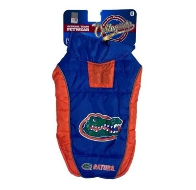 Pets First NCAA Puffer Vest Dogs & Cats Warm Cozy and Waterproof Dog Coat - Image 1 of 2