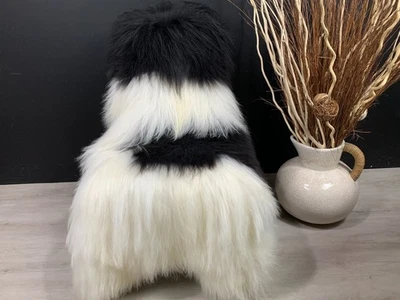 Alfombra de piel de oveja islandesa natural genuina | Funda de asiento esconder decoración del hogar Foto 1 de 4