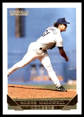 Roger McDowell 1993 Topps #39 Dodgers MLB READ FREE SHIPPING AutographDen - Image 1 of 2