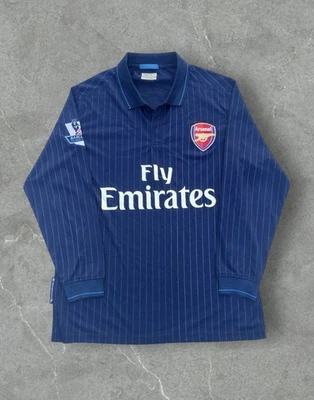 Maillot De Foot Bleu Foncé Vintage Arsenal Extérieur Saison 2009-2010 Taille S - Photo 1/4