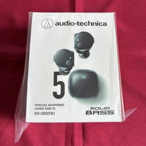Audio-Technica ATH-CKS50TW2 BK Écouteurs sans Fil Écouteurs Bluetooth Noir - Photo 1 sur 14