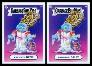 GARBAGE PAIL KIDS HORROR-IBLE SHORT PRINT #5a WRIGGLEY RENE #5b SLITHERING SALLY - Picture 1 of 1